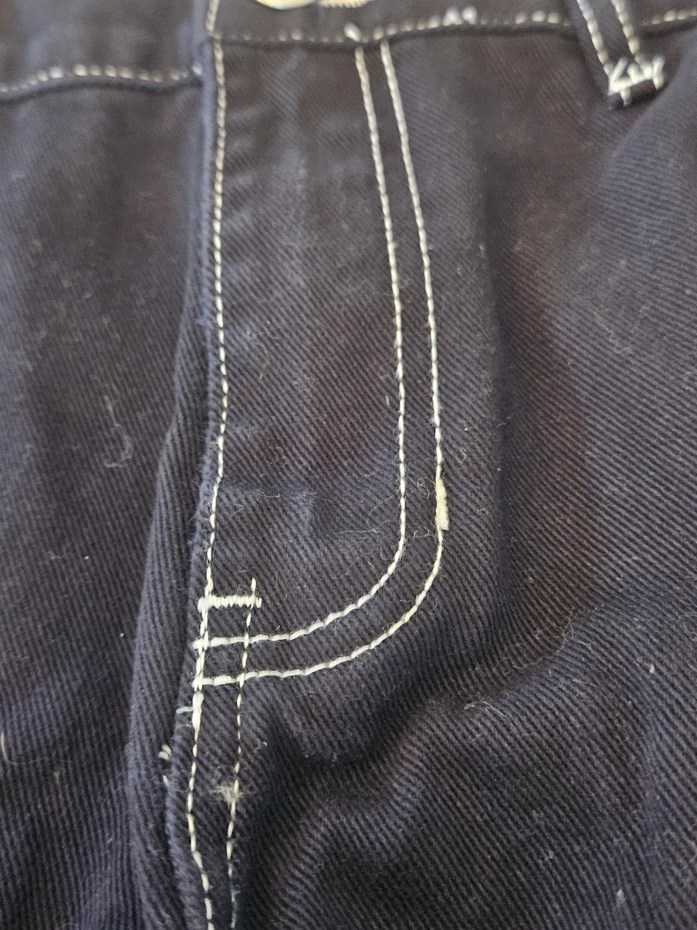Men's FORD Black Workwear Jeans with Contrasting Stitching